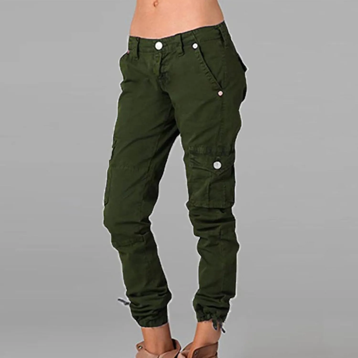 Ceboyel Womens Y2K Parachute Pants Tapered Cargo Pants Straight Leg Jogger Pants Trouser Trendy Outdoor Clothing 2023