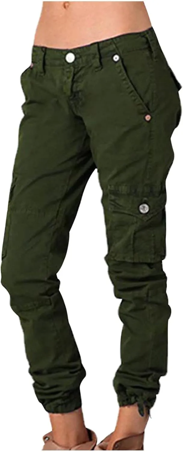 Ceboyel Womens Y2K Parachute Pants Tapered Cargo Pants Straight Leg Jogger Pants Trouser Trendy Outdoor Clothing 2023