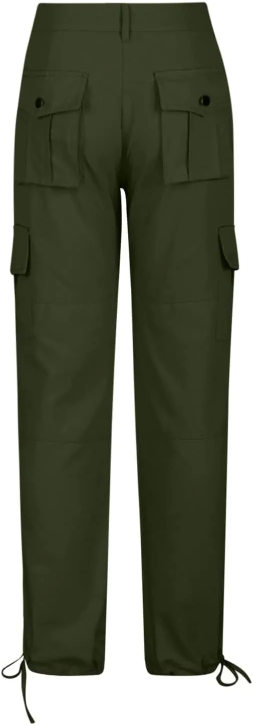 Ceboyel Womens Y2K Parachute Pants Tapered Cargo Pants Straight Leg Jogger Pants Trouser Trendy Outdoor Clothing 2023