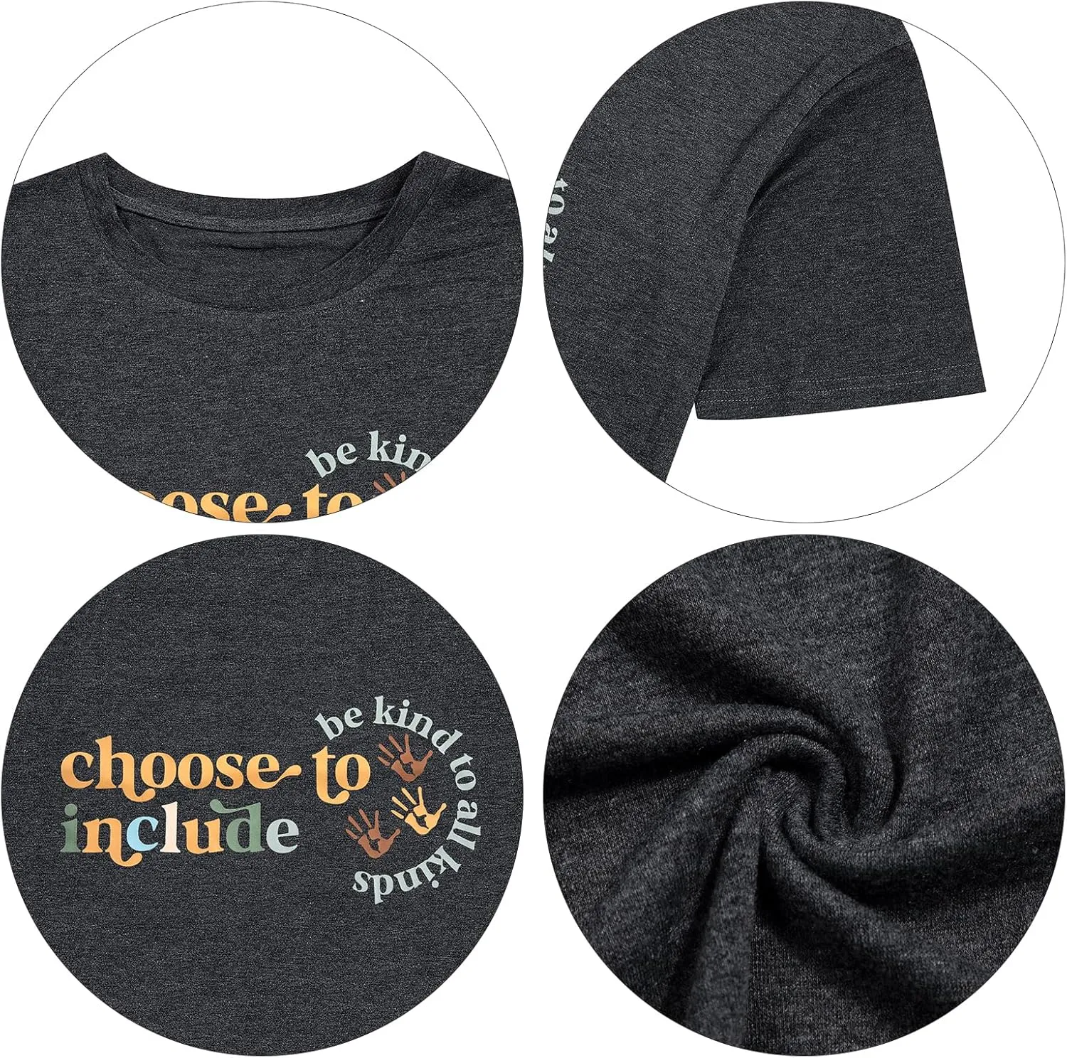 Choose to Include Shirt Be Kind to All Kind Shirts Black History T- Shirts Inspirational Quote Teacher Tops