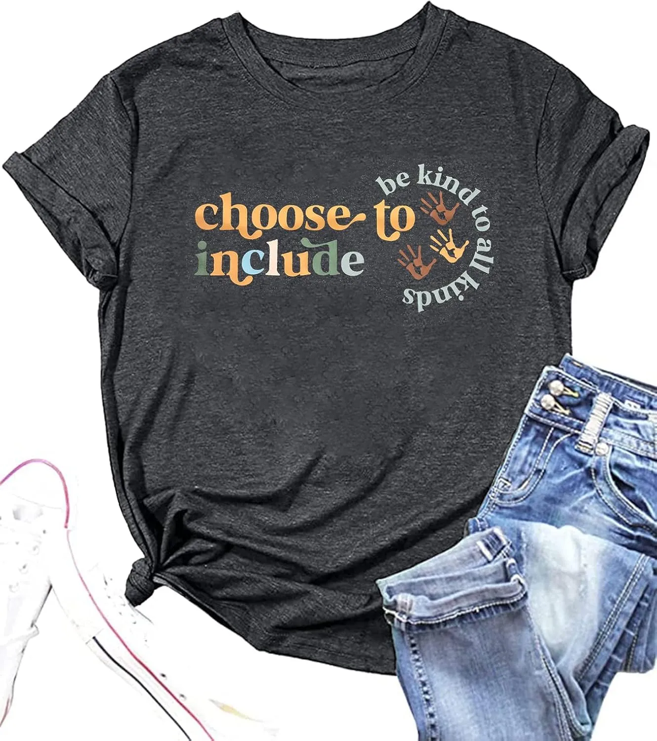 Choose to Include Shirt Be Kind to All Kind Shirts Black History T- Shirts Inspirational Quote Teacher Tops