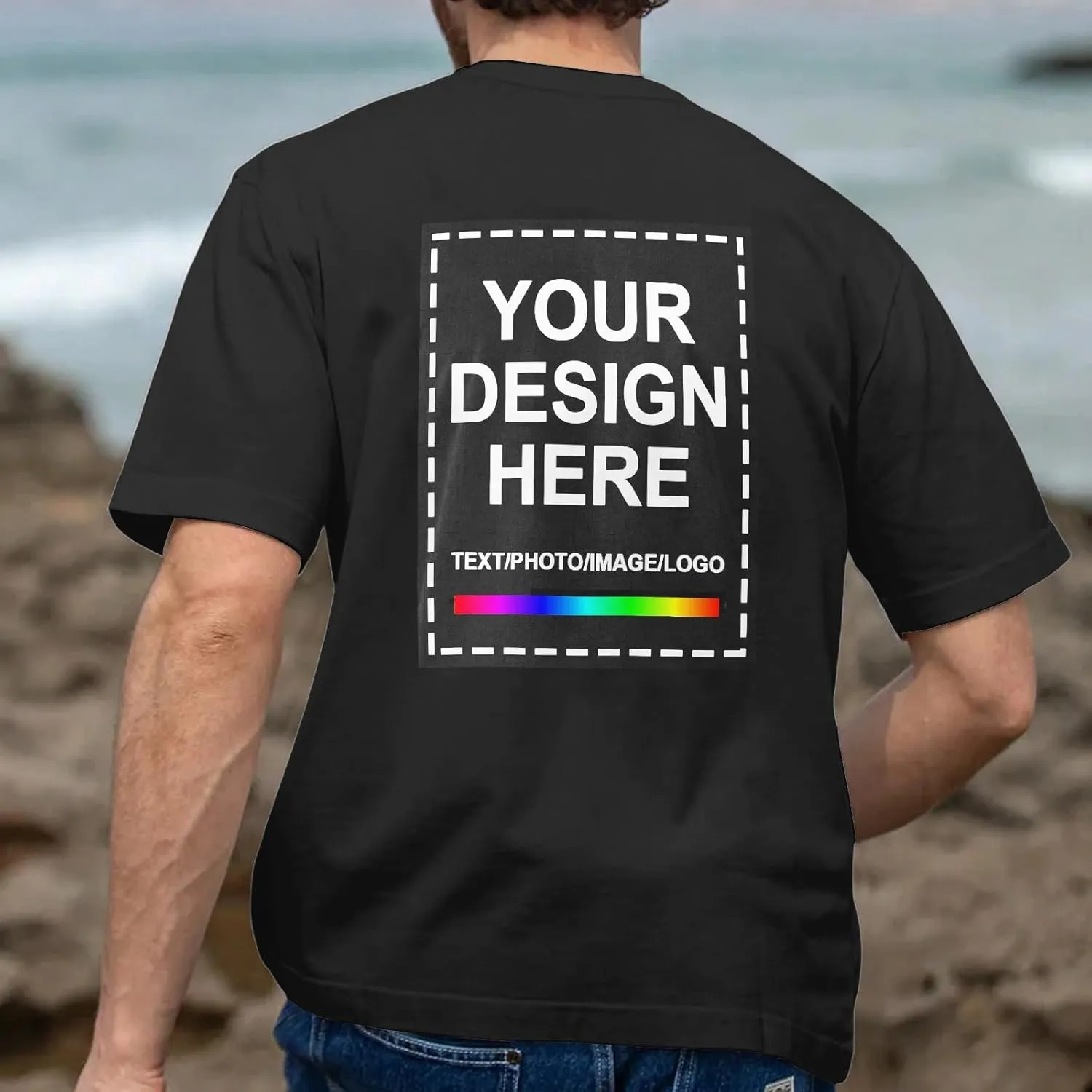 Custom T Shirts for Men WomanCustom T Shirts Design Your OwnPersonalized T Shirts Customized Tee Gifts Add Photo Logo Text