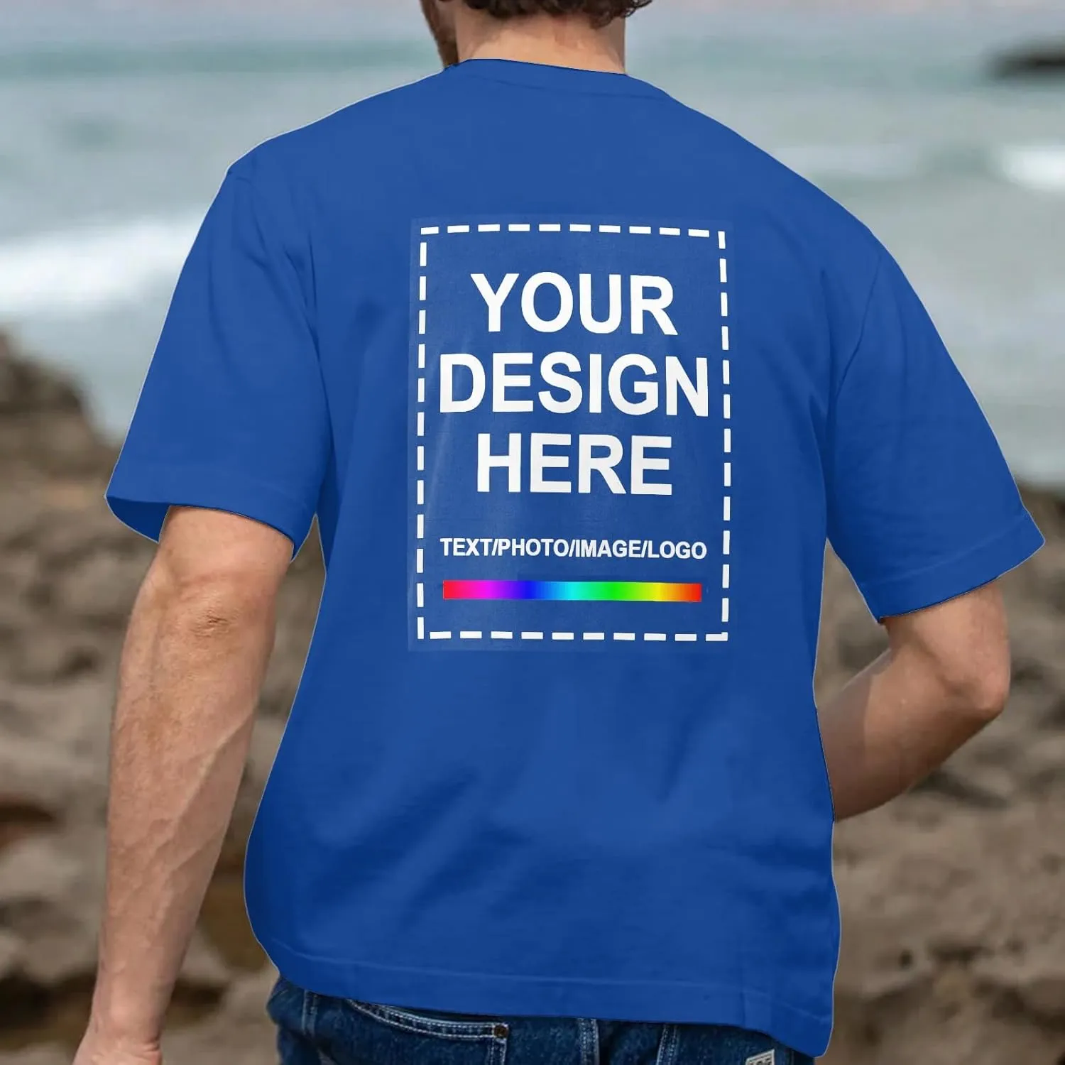 Custom T Shirts for Men WomanCustom T Shirts Design Your OwnPersonalized T Shirts Customized Tee Gifts Add Photo Logo Text