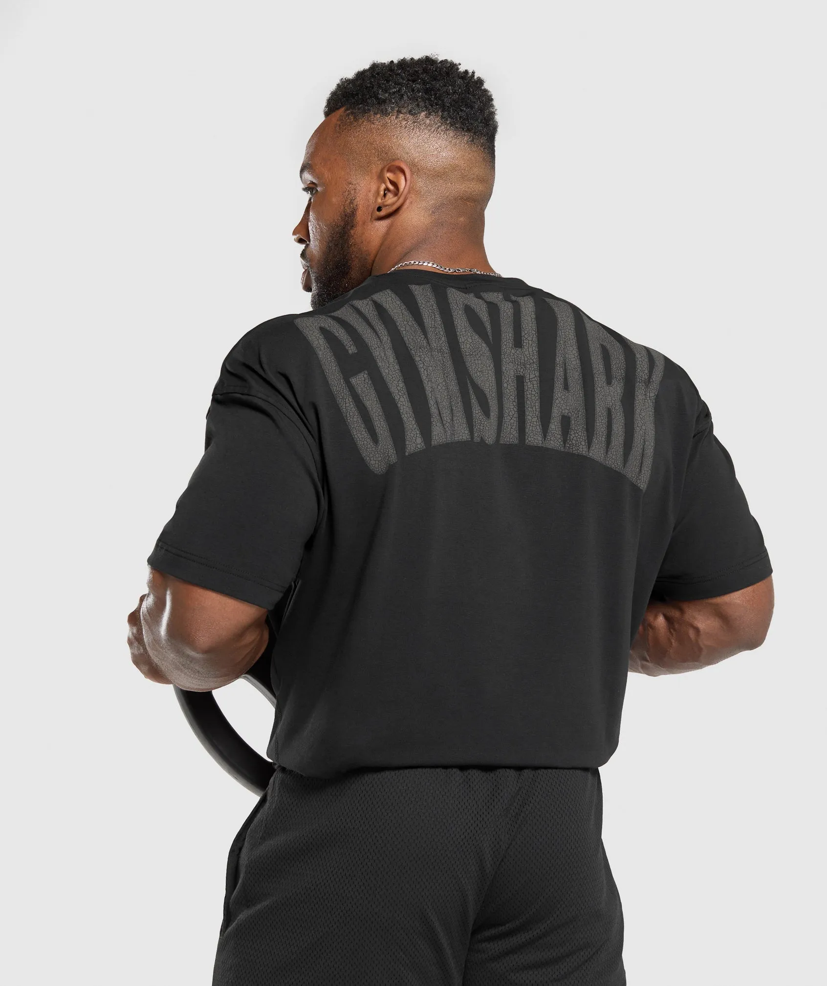 Gymshark Bodybuilding Graphic Short Sleeve T-Shirt - Black/Asphalt Grey