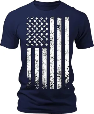Indepedence Day USA Flag Shirts for Men Patriotic United States of American 4th of July T-Shirts Summer Outdoor Tops