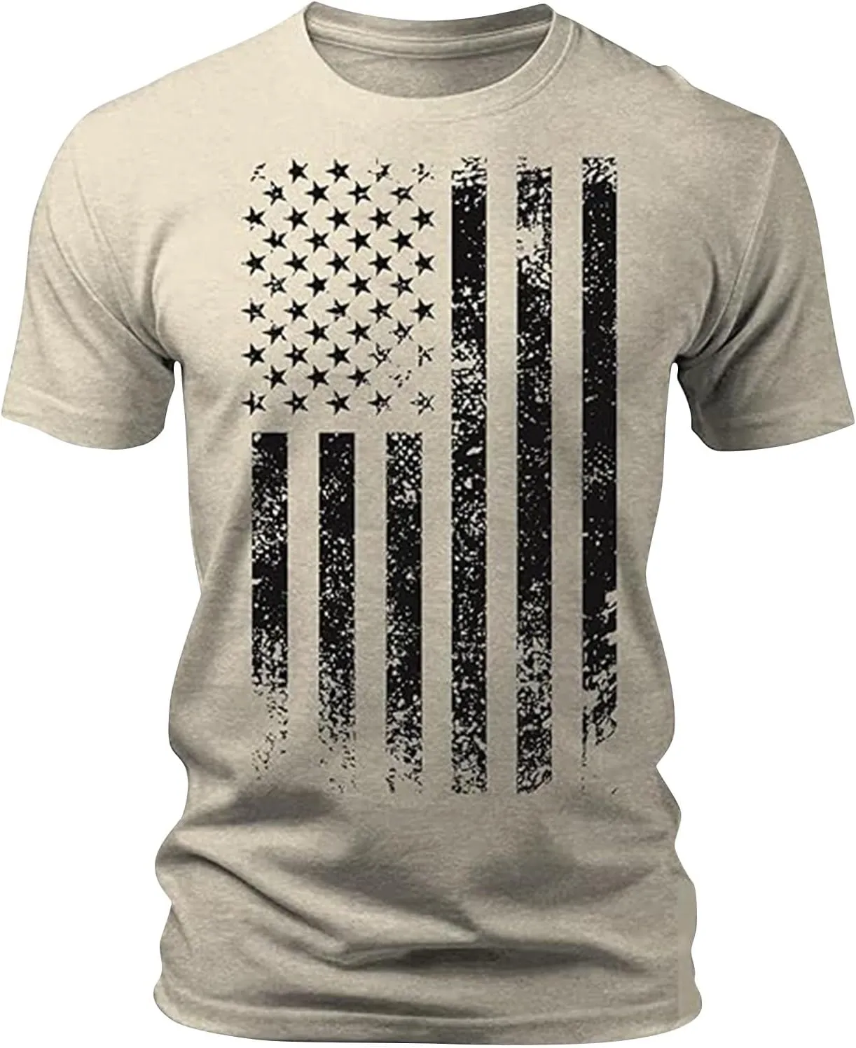 Indepedence Day USA Flag Shirts for Men Patriotic United States of American 4th of July T-Shirts Summer Outdoor Tops
