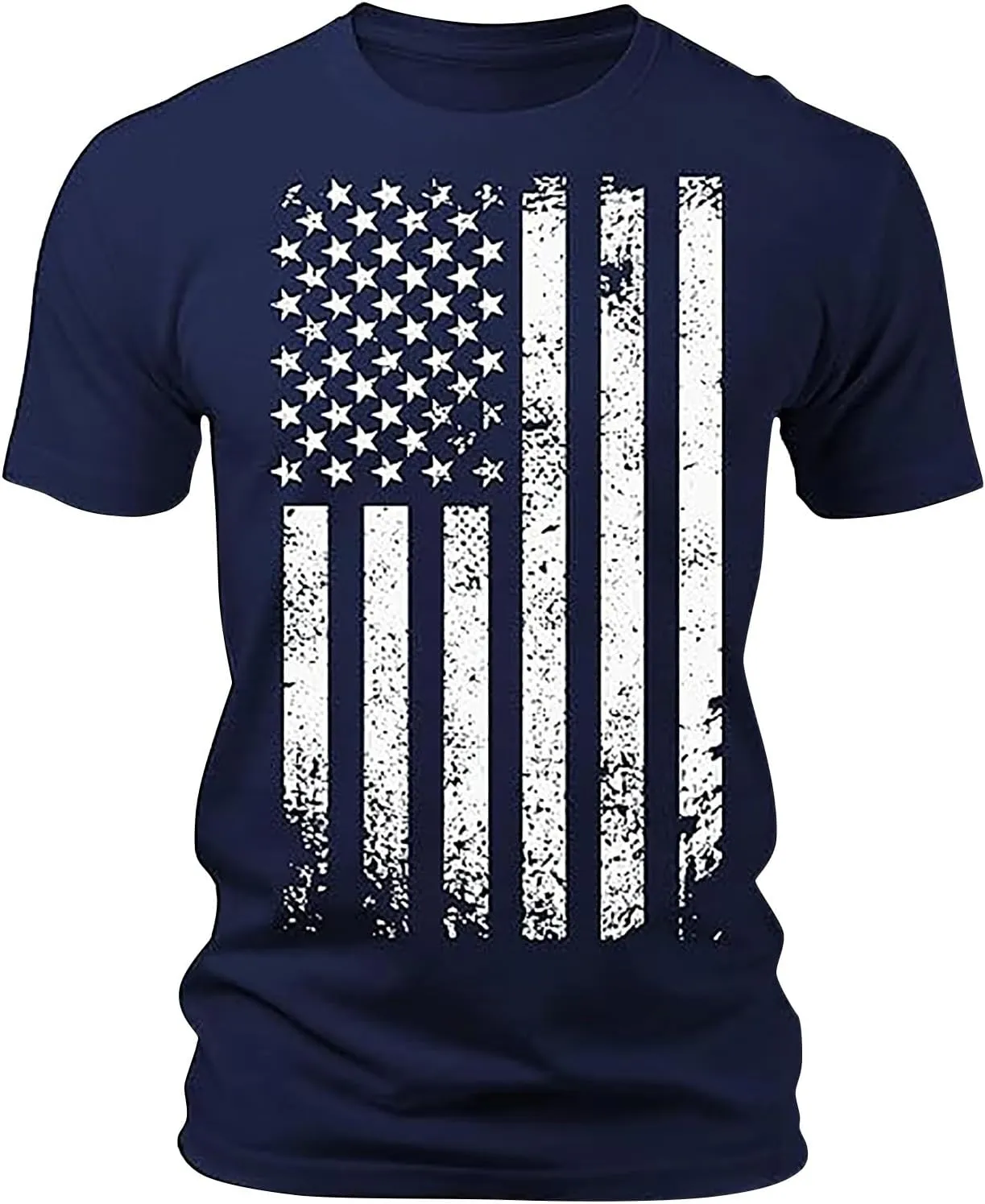 Indepedence Day USA Flag Shirts for Men Patriotic United States of American 4th of July T-Shirts Summer Outdoor Tops