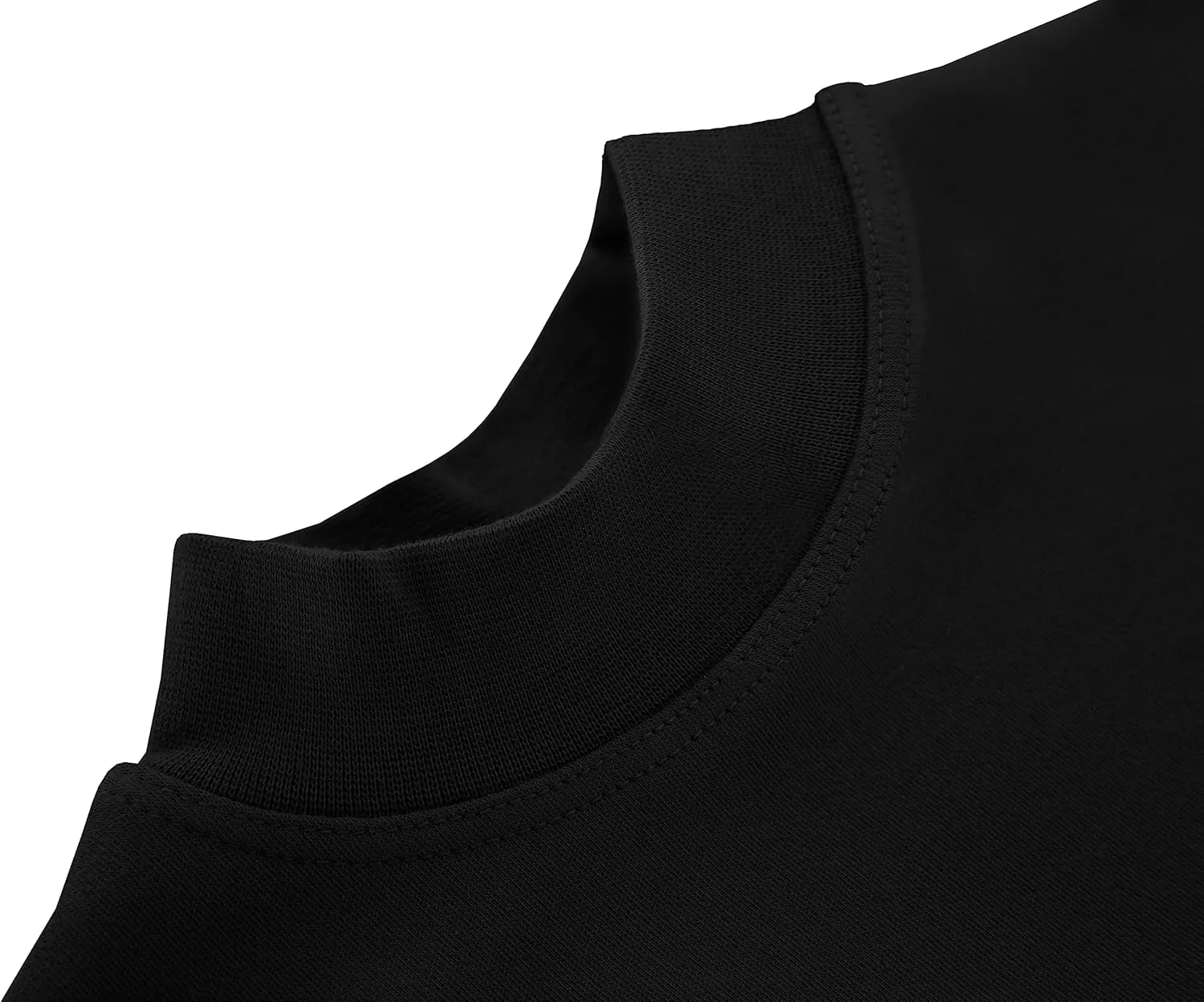 Lilax Girls' Basic Long Sleeve Mock Turtleneck Cotton T-Shirt