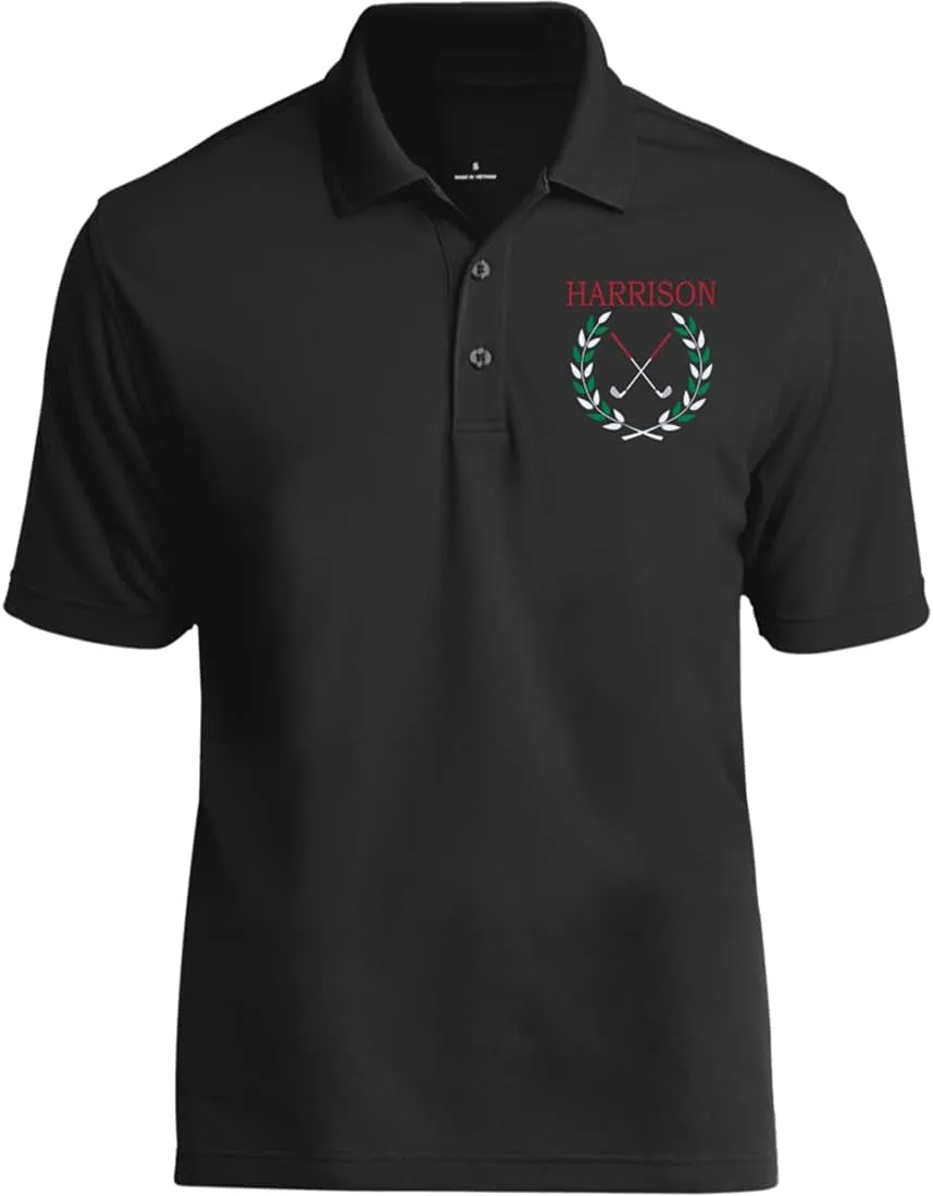 Personalized Golf Polo Shirt for Men. Best Golf Designs Collection for Polo T-Shirts & Your Custom Embroidered Name Team Club
