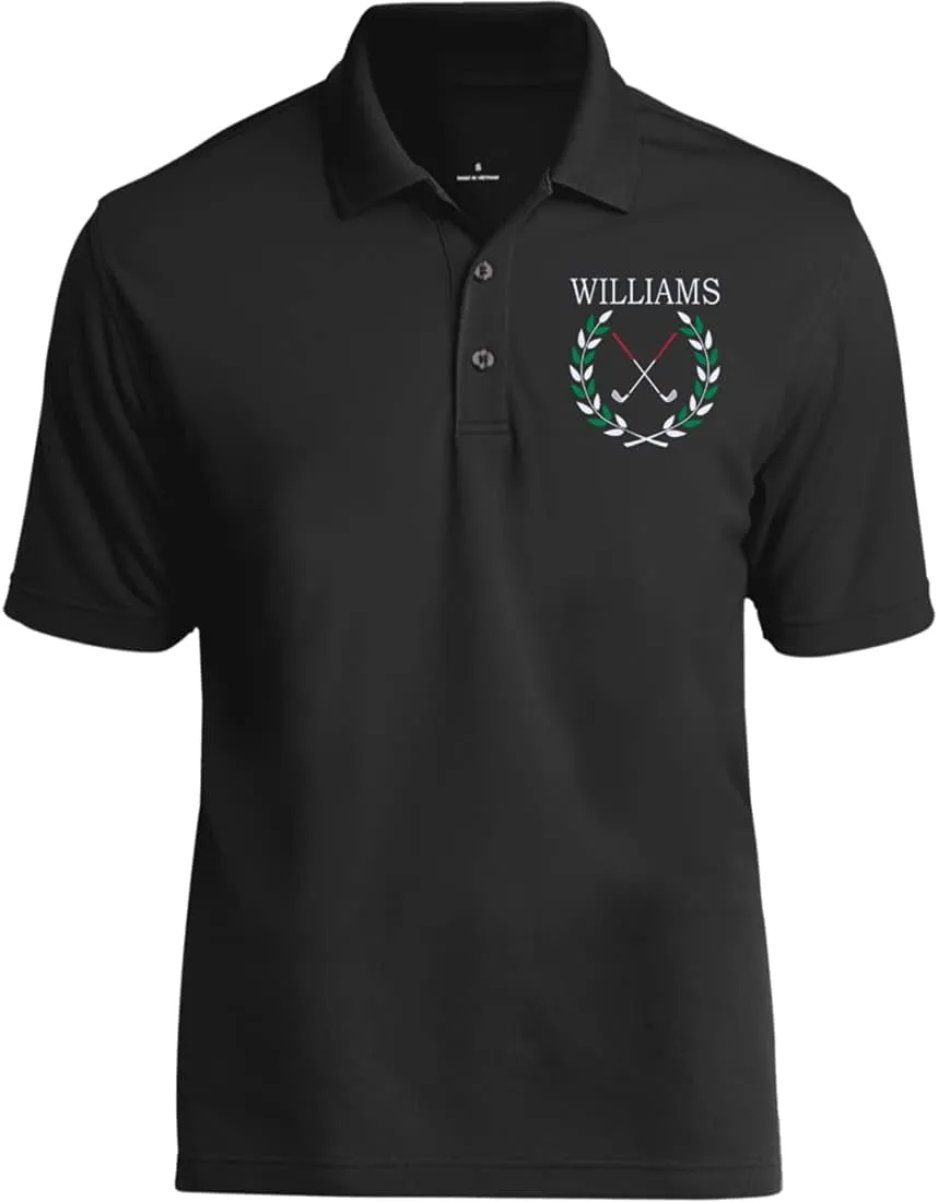Personalized Golf Polo Shirt for Men. Best Golf Designs Collection for Polo T-Shirts & Your Custom Embroidered Name Team Club