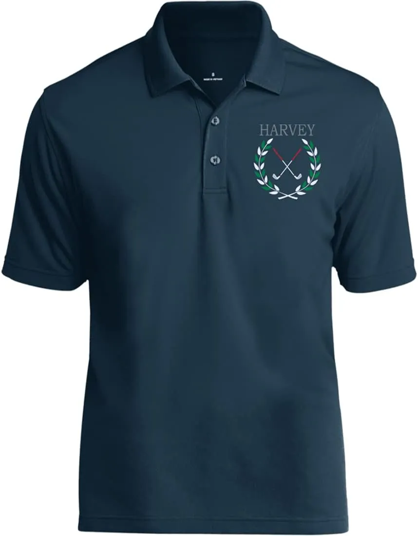 Personalized Golf Polo Shirt for Men. Best Golf Designs Collection for Polo T-Shirts & Your Custom Embroidered Name Team Club
