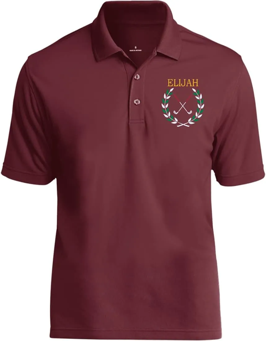 Personalized Golf Polo Shirt for Men. Best Golf Designs Collection for Polo T-Shirts & Your Custom Embroidered Name Team Club