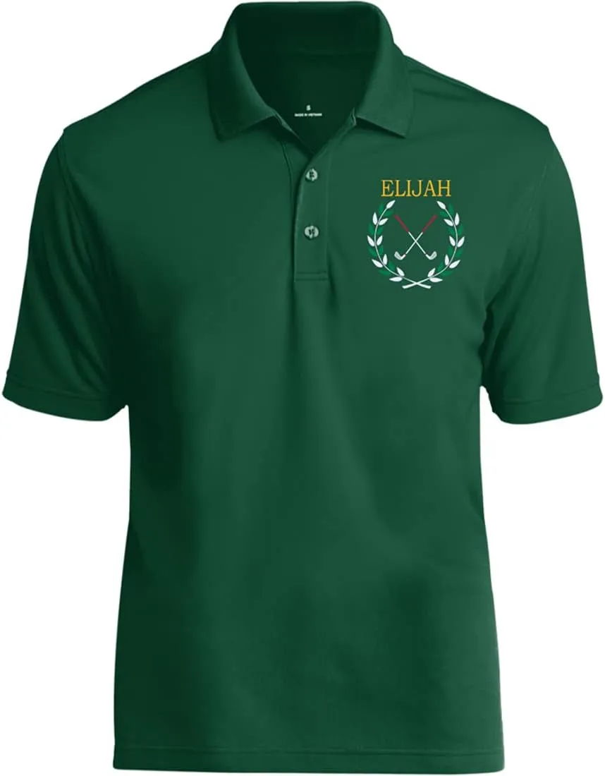 Personalized Golf Polo Shirt for Men. Best Golf Designs Collection for Polo T-Shirts & Your Custom Embroidered Name Team Club