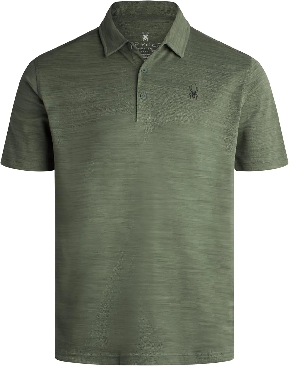 Spyder Mens Performance Polo Shirt - UPF 30  Moisture Wicking Quick Dry Golf Polo - Athletic Polo Shirts for Men (Size: S-XL)