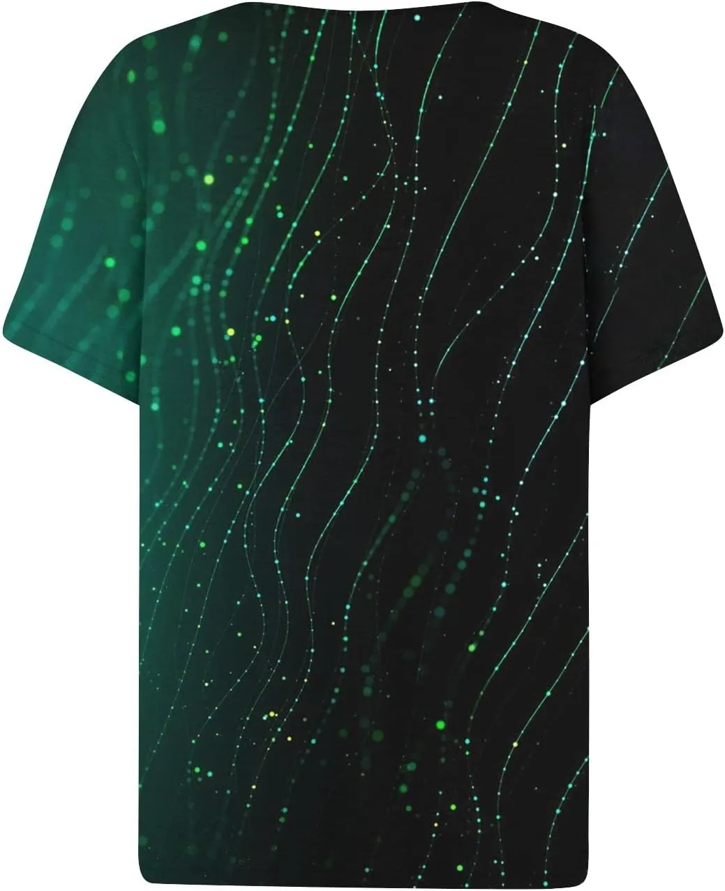 Women Short Sleeve Tops 2024 Summer Casual V Neck Pullover Fashion Plus Size Blouse Tees Printed Button T Shirt